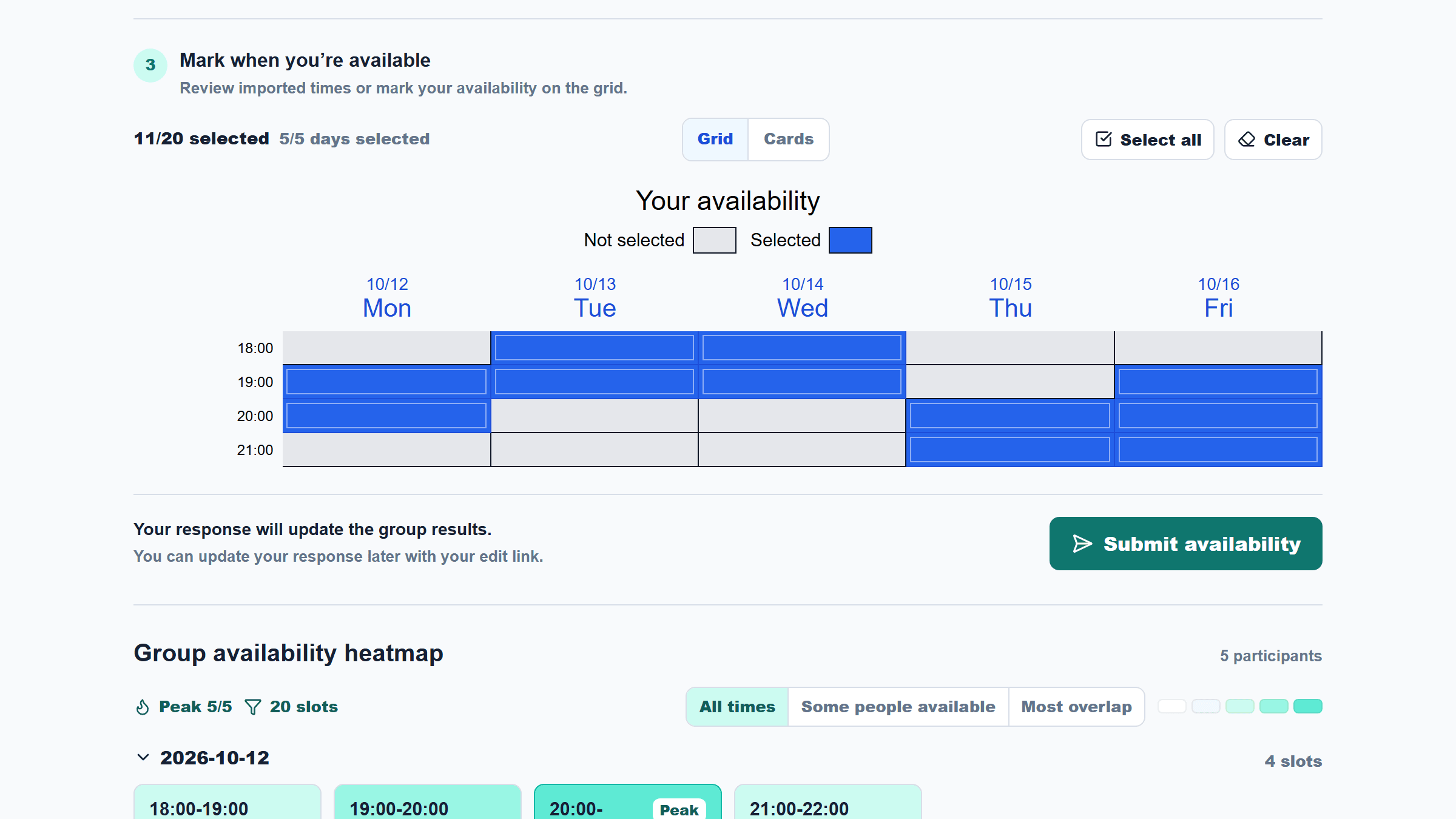 Schedule Share